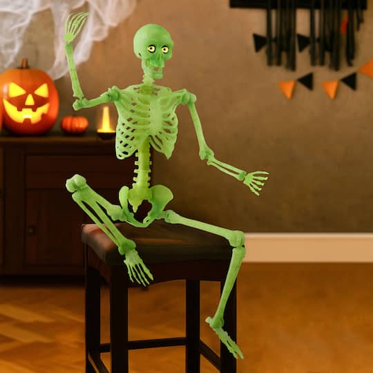5ft. Glow-in-the-Dark Animated Skeleton by Ashland®